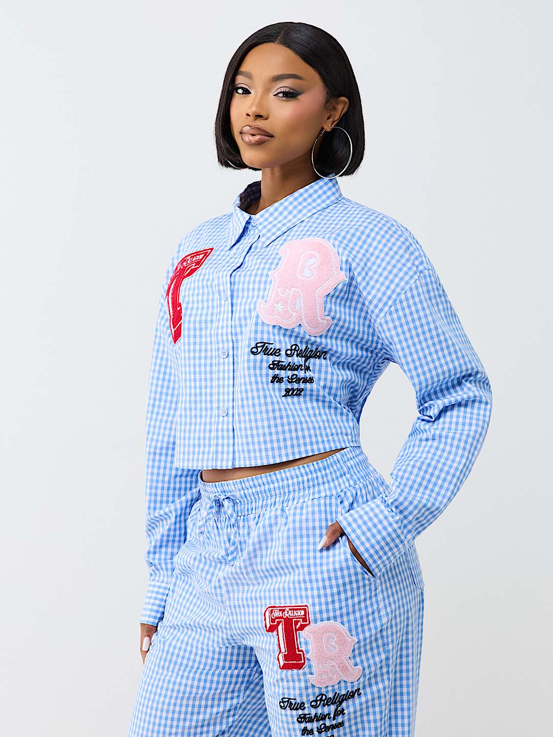 RELAXED GINGHAM LONG SLEEVE SHIRT