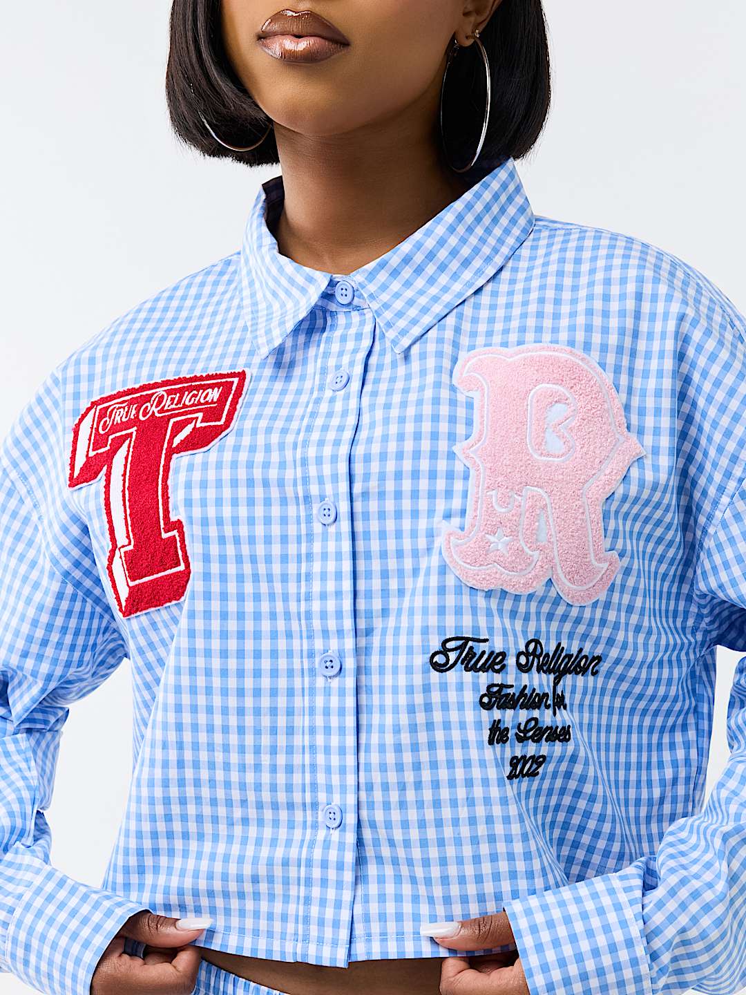 RELAXED GINGHAM LONG SLEEVE SHIRT