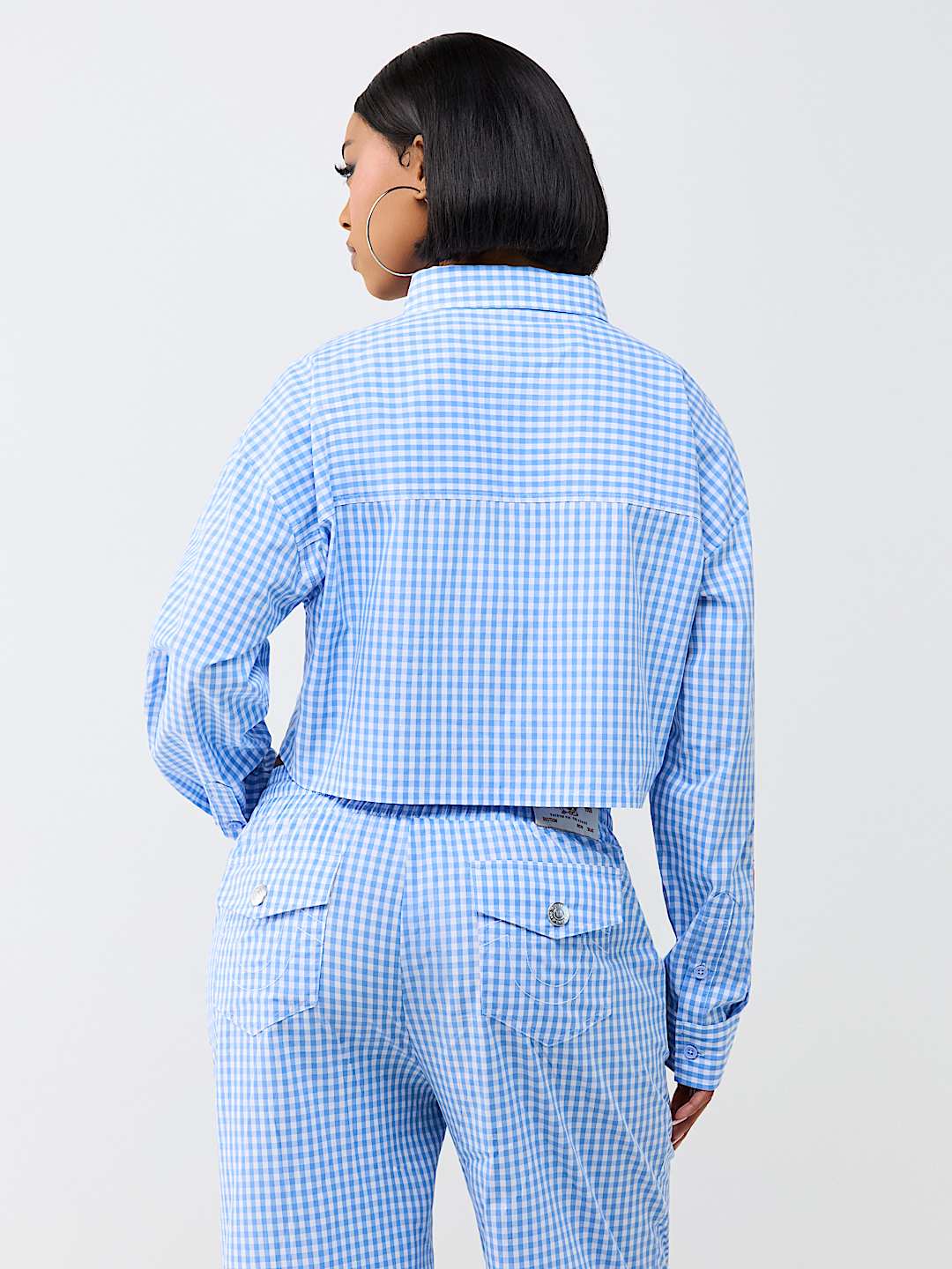 RELAXED GINGHAM LONG SLEEVE SHIRT