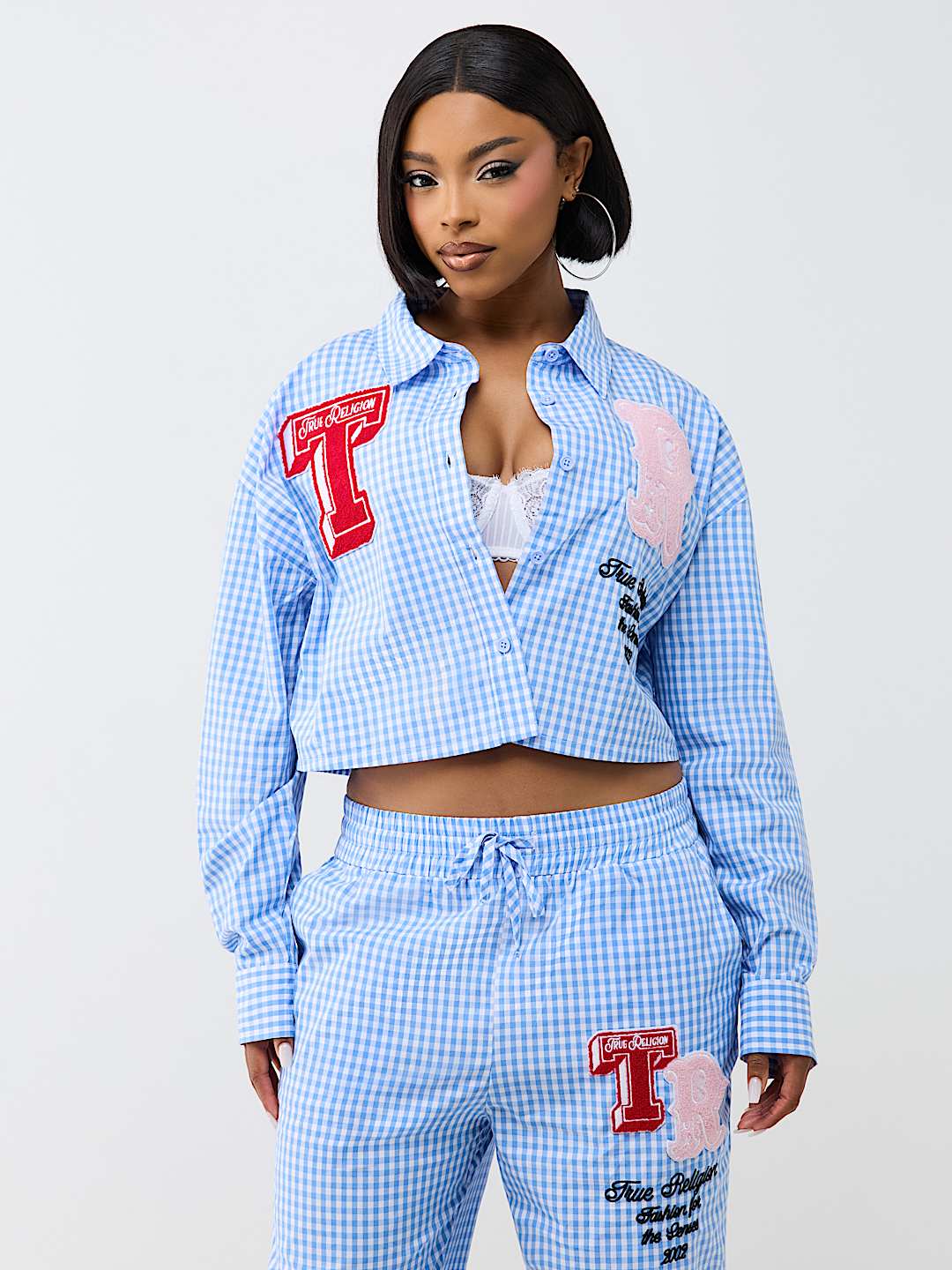 RELAXED GINGHAM LONG SLEEVE SHIRT