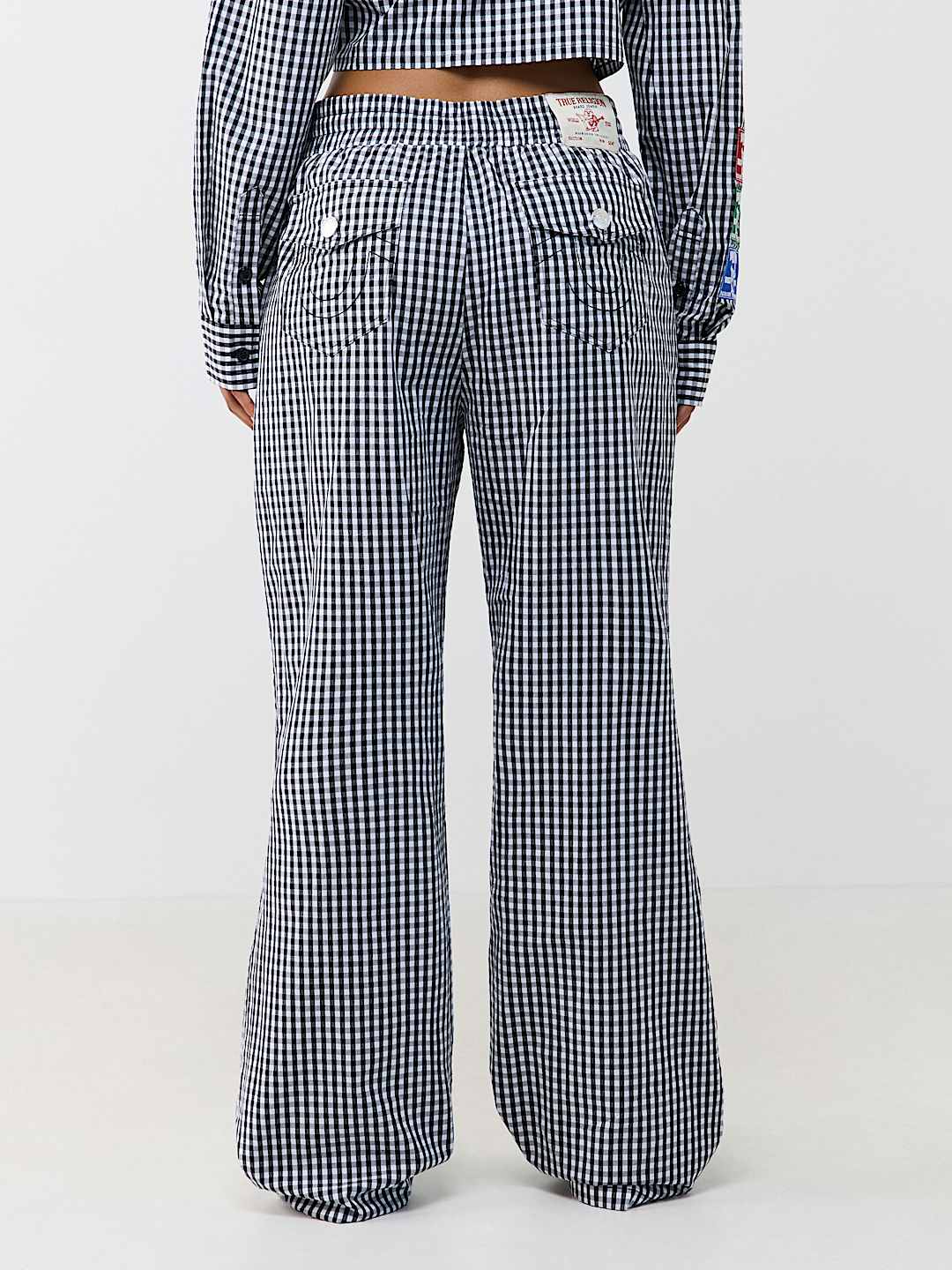 PATCH GINGHAM LOUNGE PANT