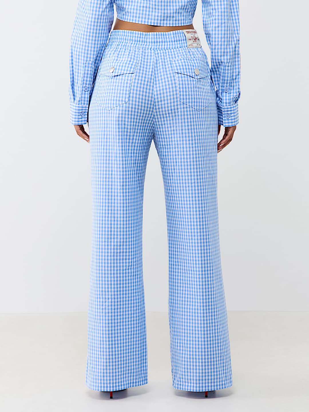 PATCH GINGHAM LOUNGE PANT