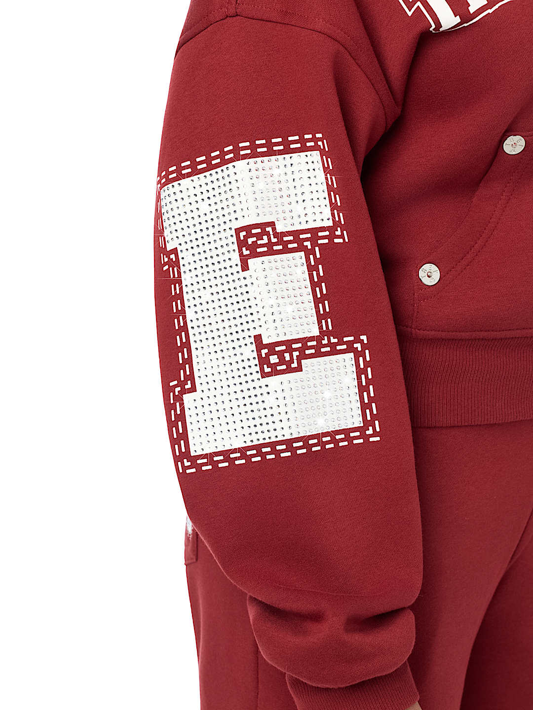 CRYSTAL RELAXED ZIP-UP HOODIE