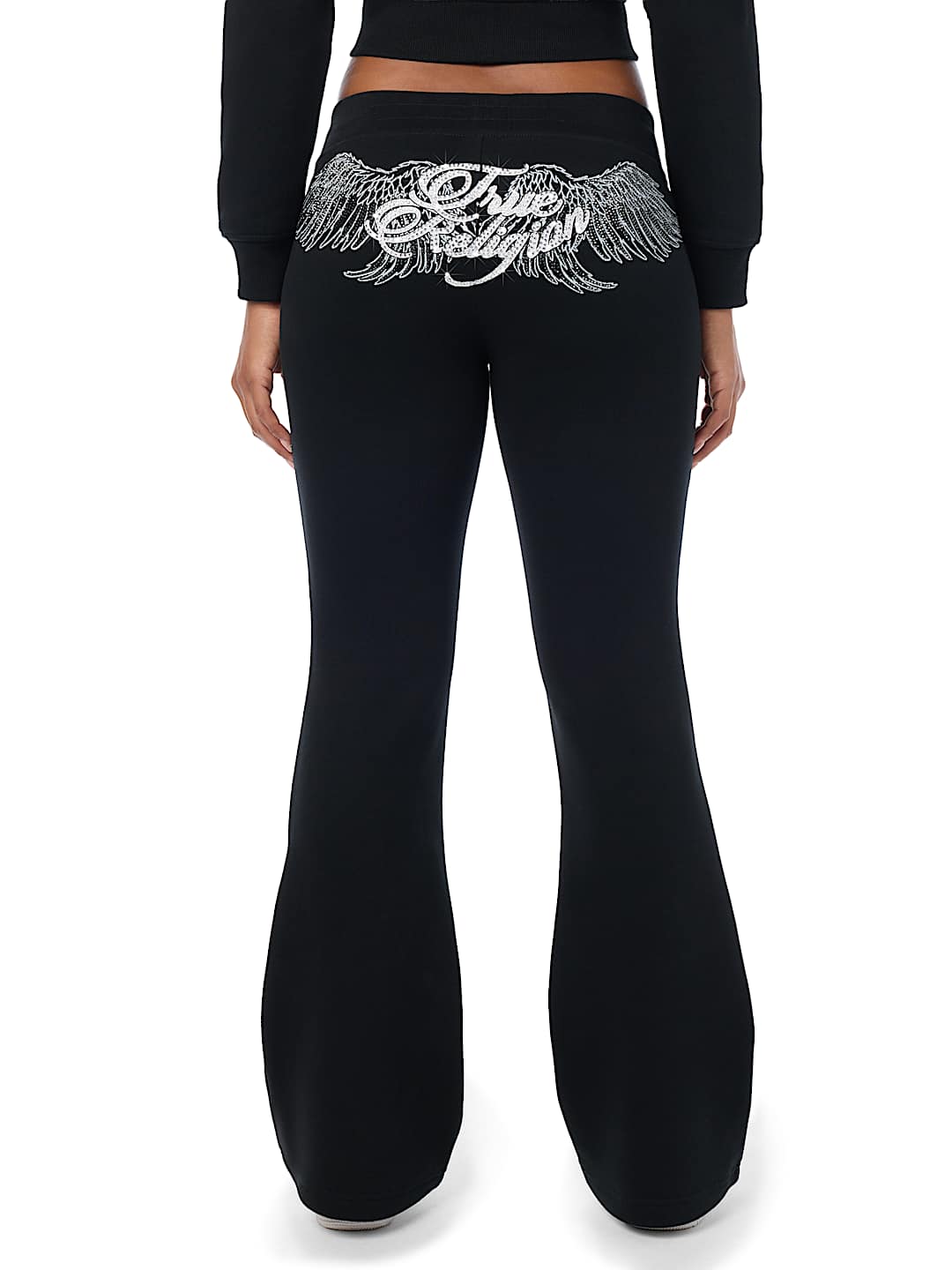 CRYSTAL MID RISE BOOTCUT SWEATPANT