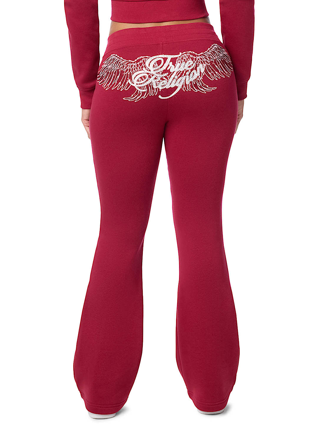 CRYSTAL MID RISE BOOTCUT SWEATPANT