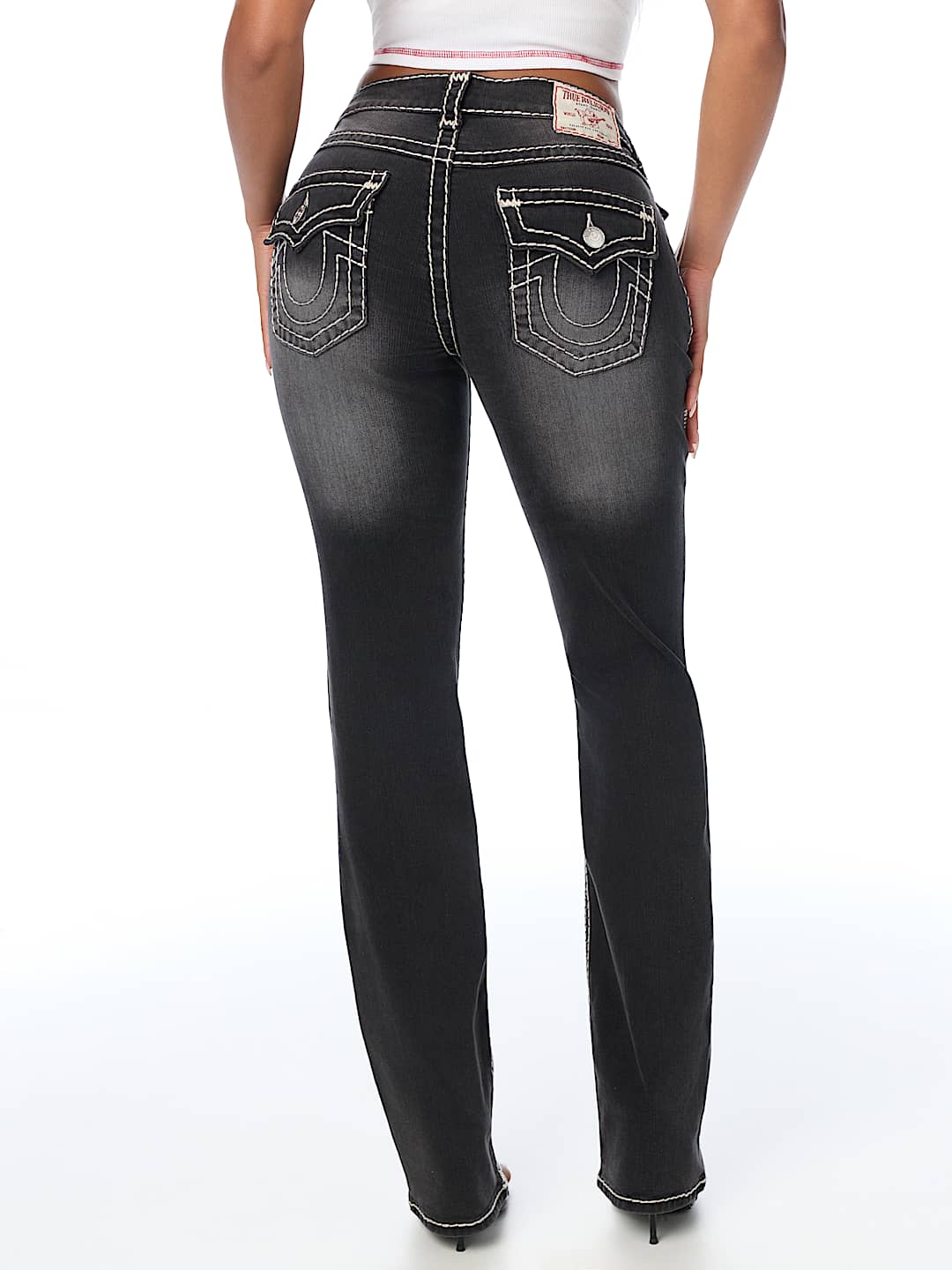 BILLIE MID RISE SUPER T FLAP STRAIGHT JEAN
