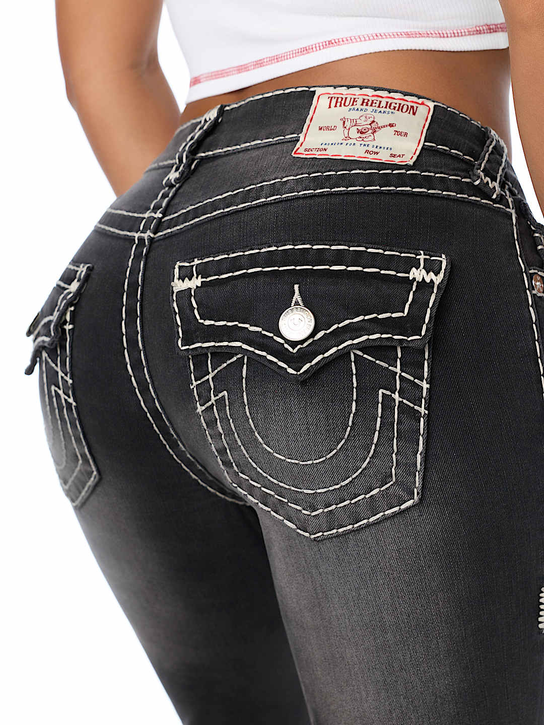 BILLIE MID RISE SUPER T FLAP STRAIGHT JEAN