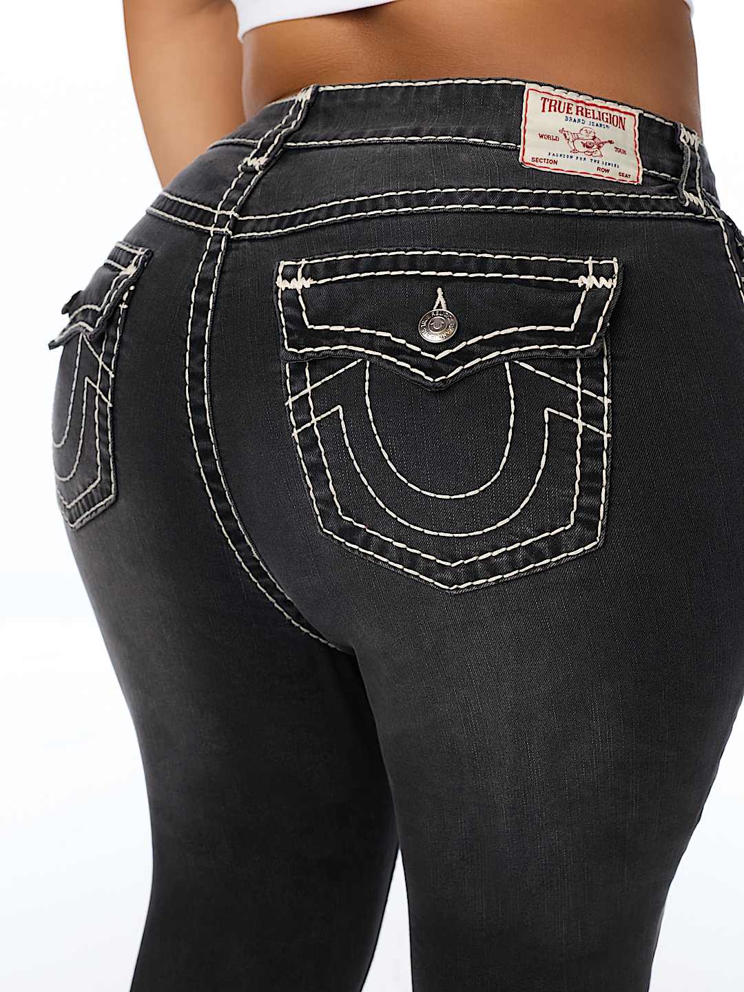 PLUS BILLIE MID RISE SUPER T FLAP STRAIGHT JEAN