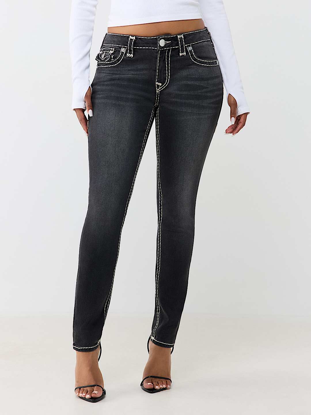 JENNIE MID RISE SUPER T CURVY SKINNY JEAN