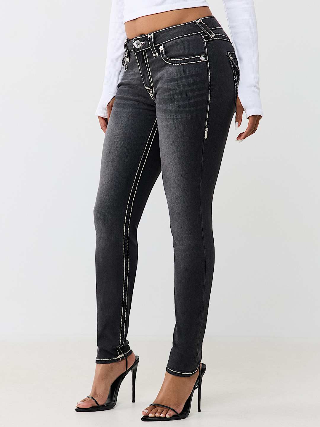 JENNIE MID RISE SUPER T CURVY SKINNY JEAN