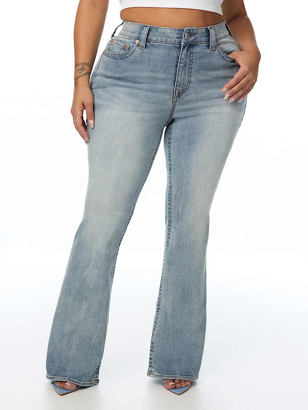 PLUS BECCA MID RISE BOOTCUT JEAN