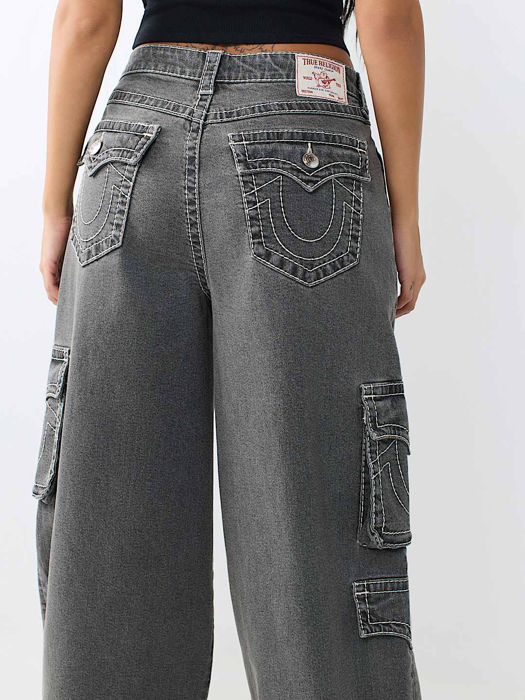 PLEATED BARREL BIG T CARGO JEAN