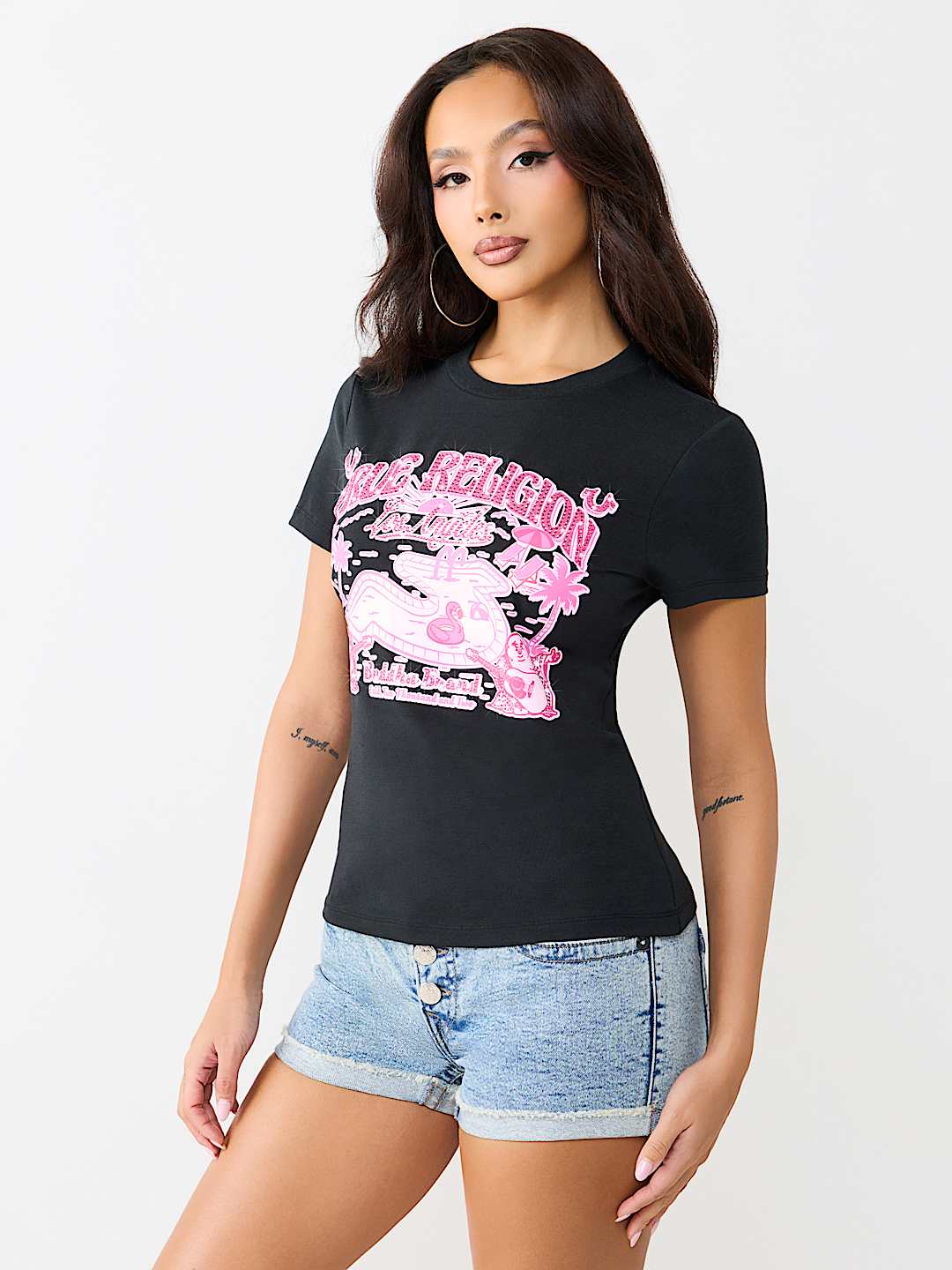 CRYSTAL POOL PARTY CREWNECK TEE
