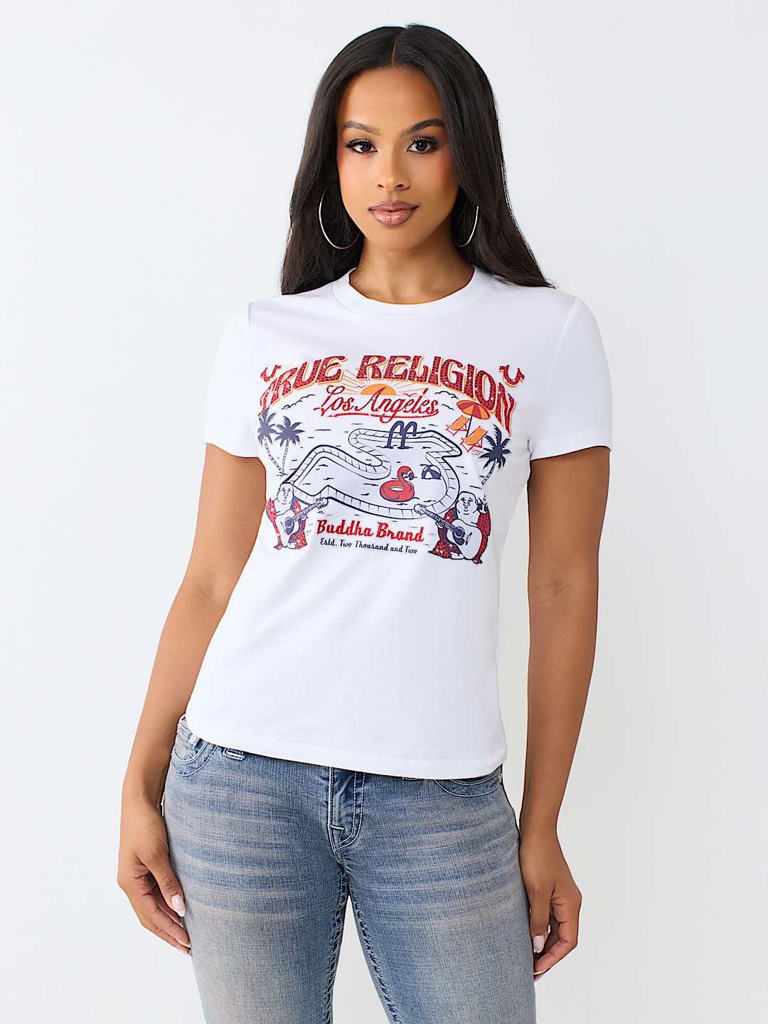 CRYSTAL POOL PARTY CREWNECK TEE