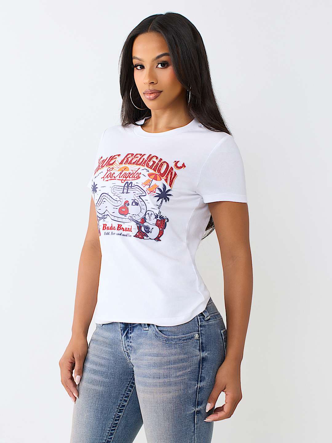 CRYSTAL POOL PARTY CREWNECK TEE