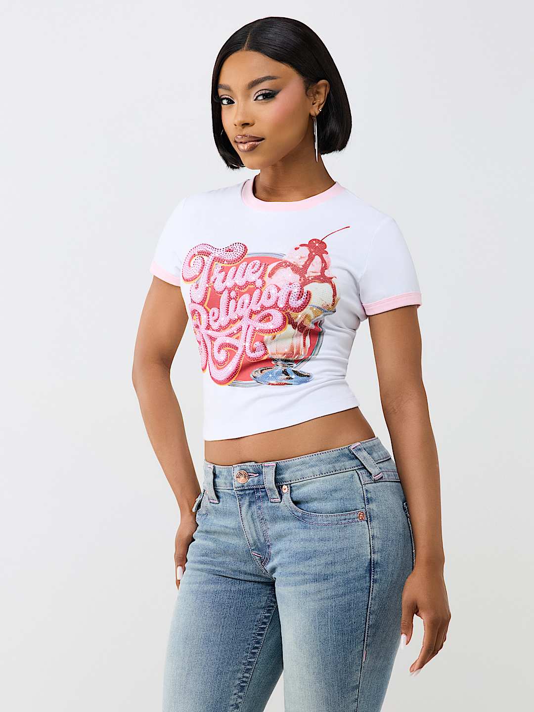 CRYSTAL ICE CREAM BABY TEE