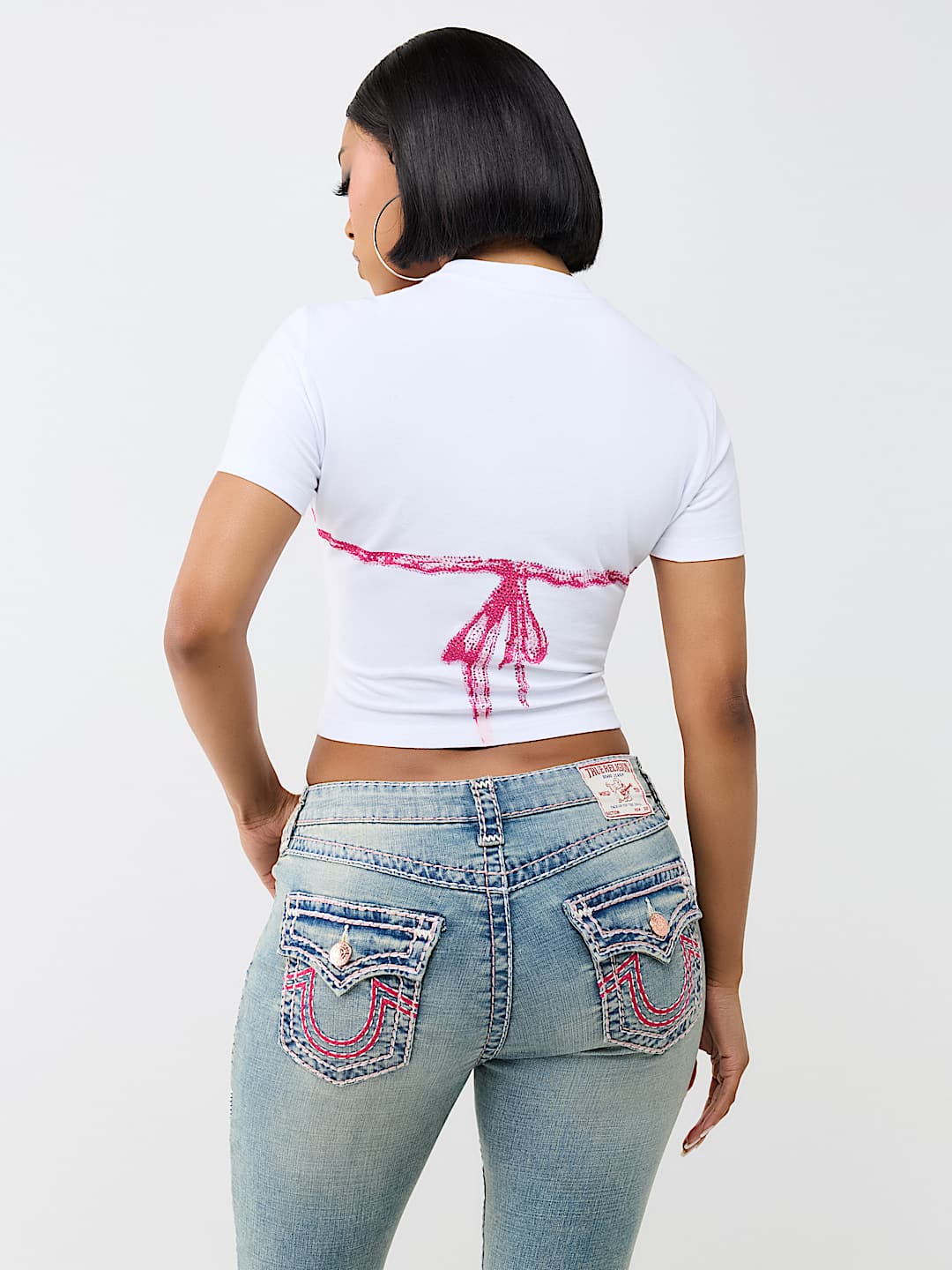 CRYSTAL BIKINI BABY TEE