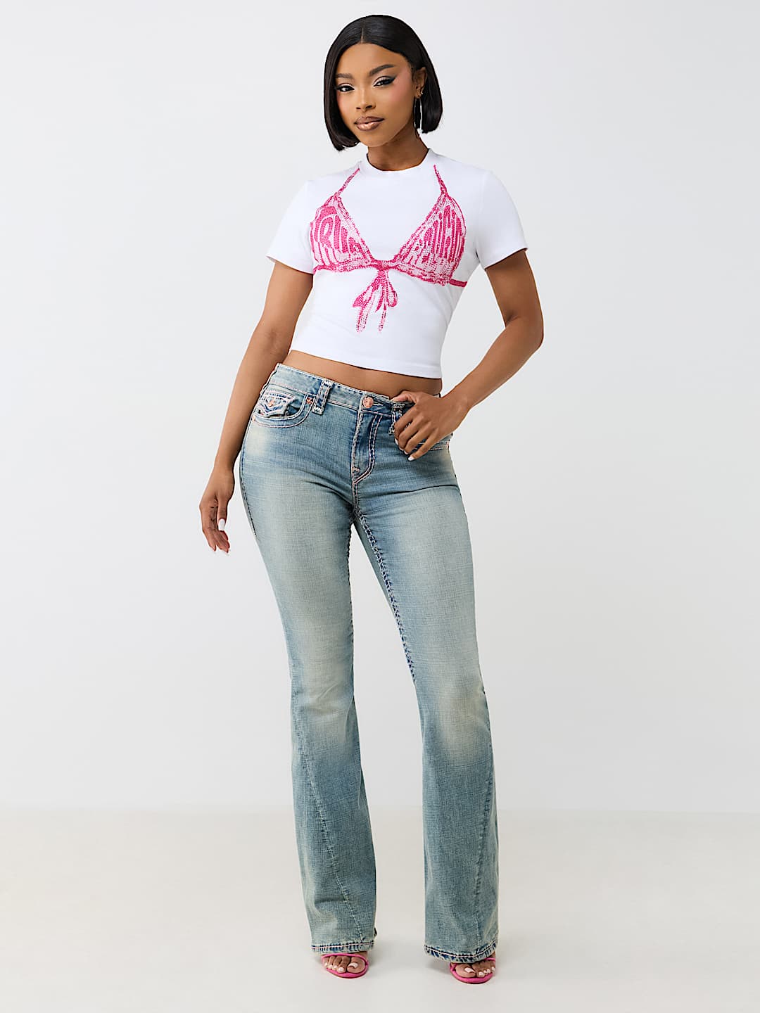 CRYSTAL BIKINI BABY TEE