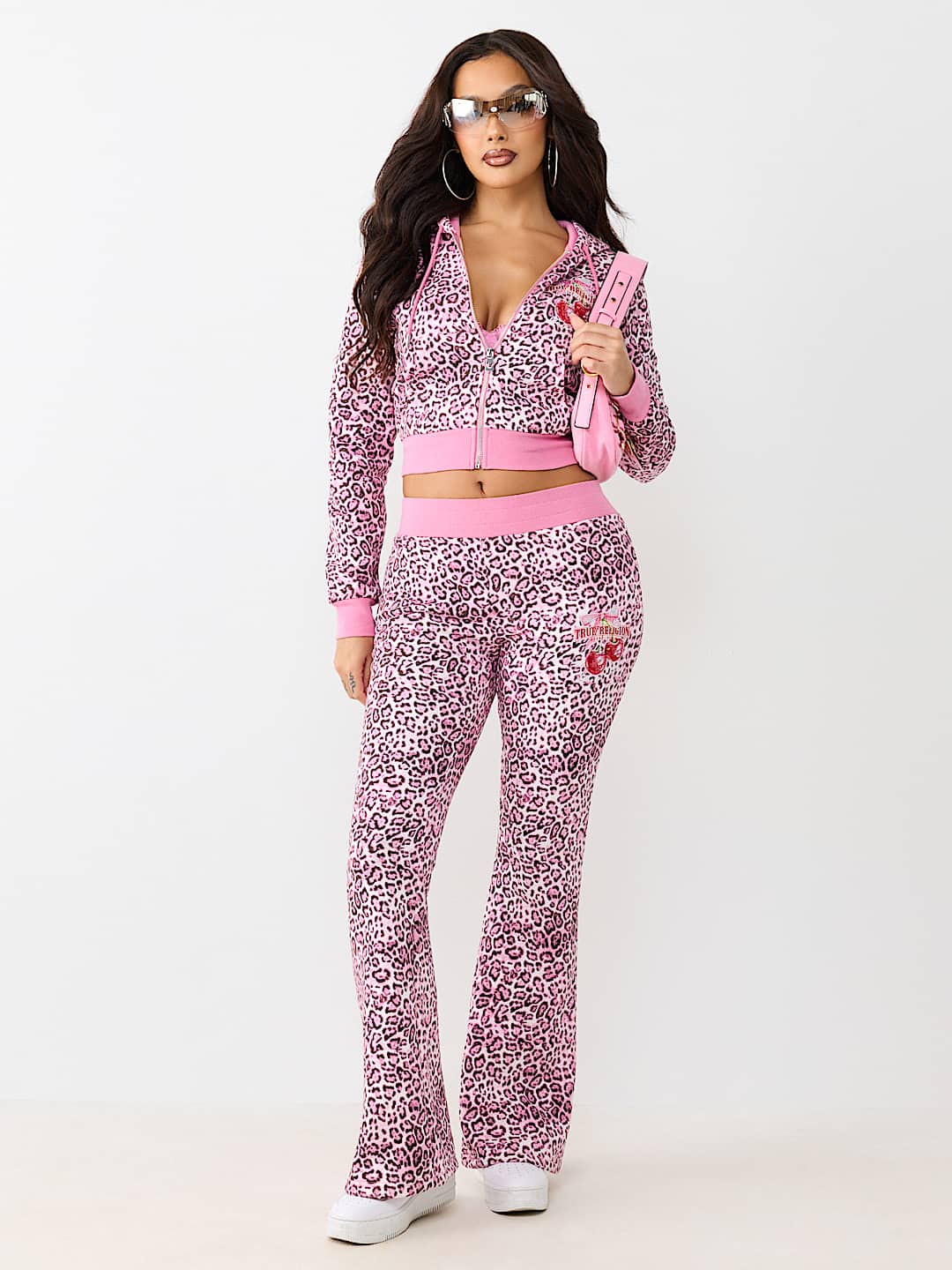 CHERRY LEOPARD BOOTCUT PANT