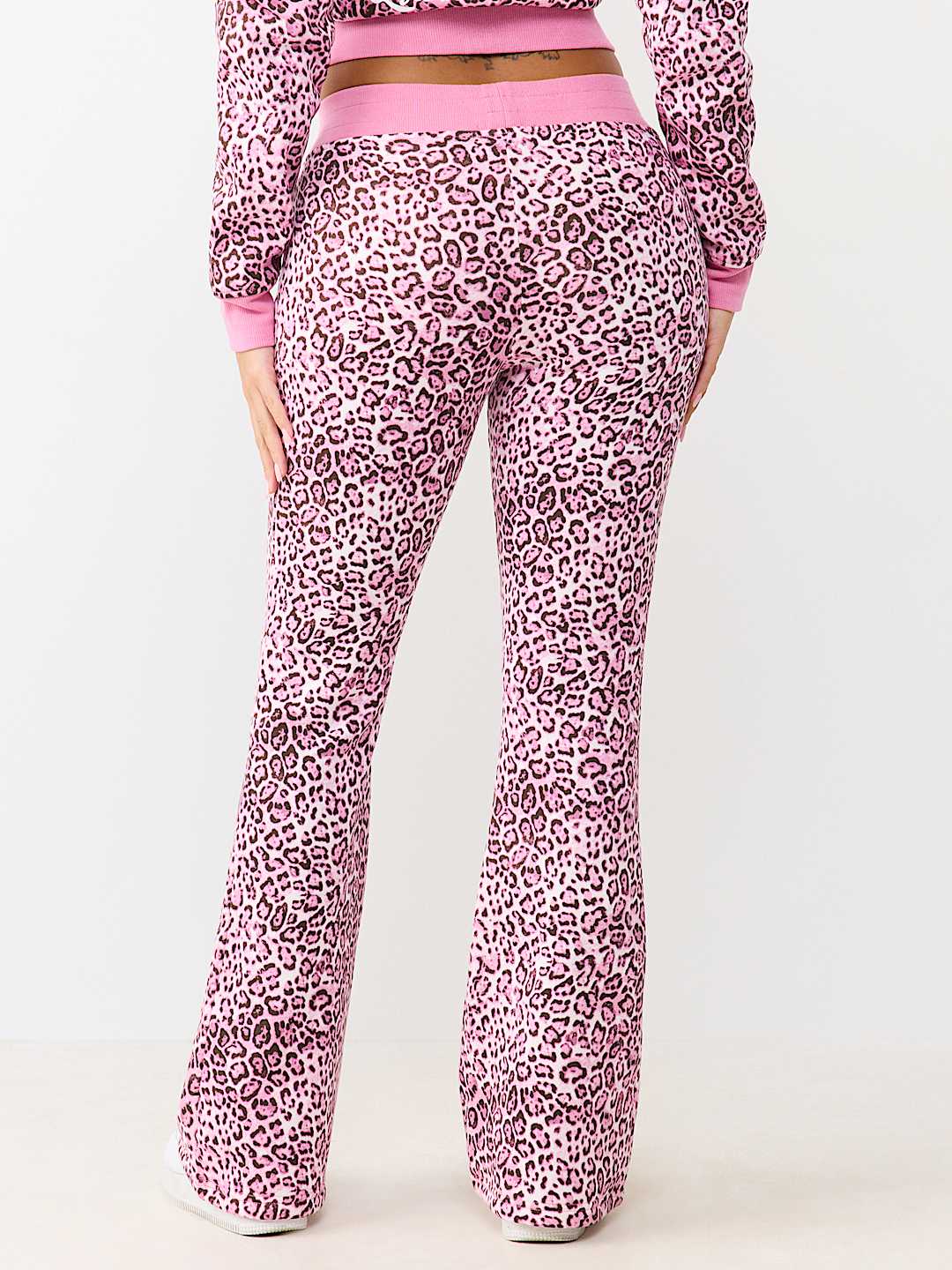 CHERRY LEOPARD BOOTCUT PANT