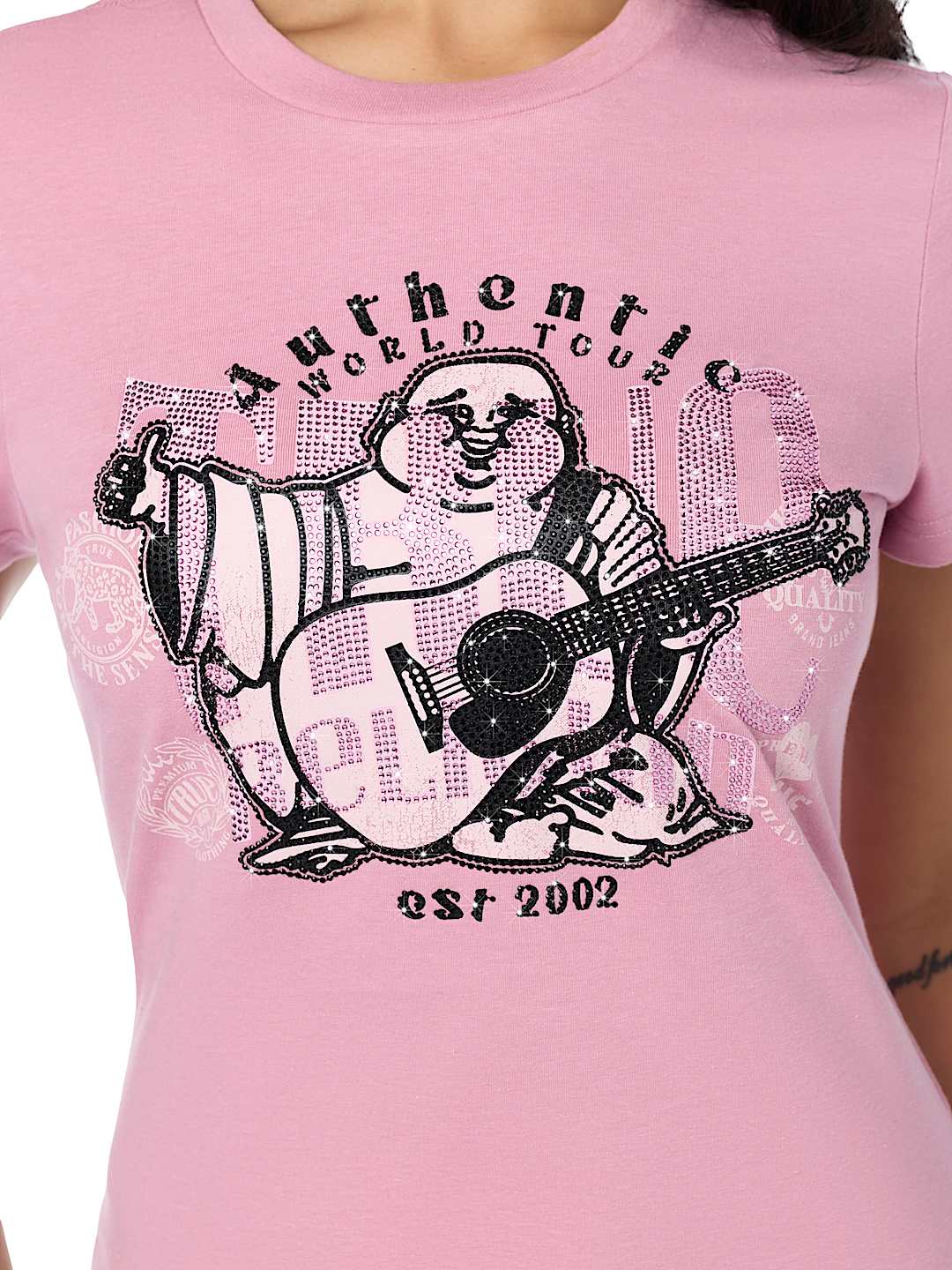 AUTHENTIC CRYSTAL BUDDHA TEE