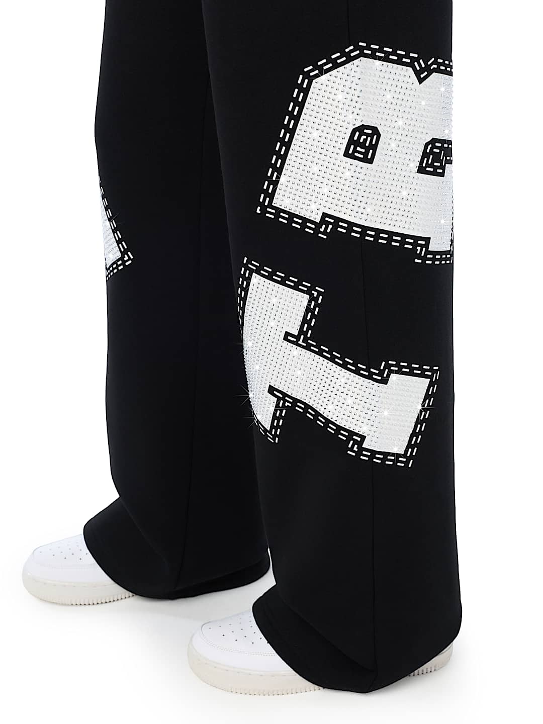 CRYSTAL MID RISE STRAIGHT LEG SWEATPANT