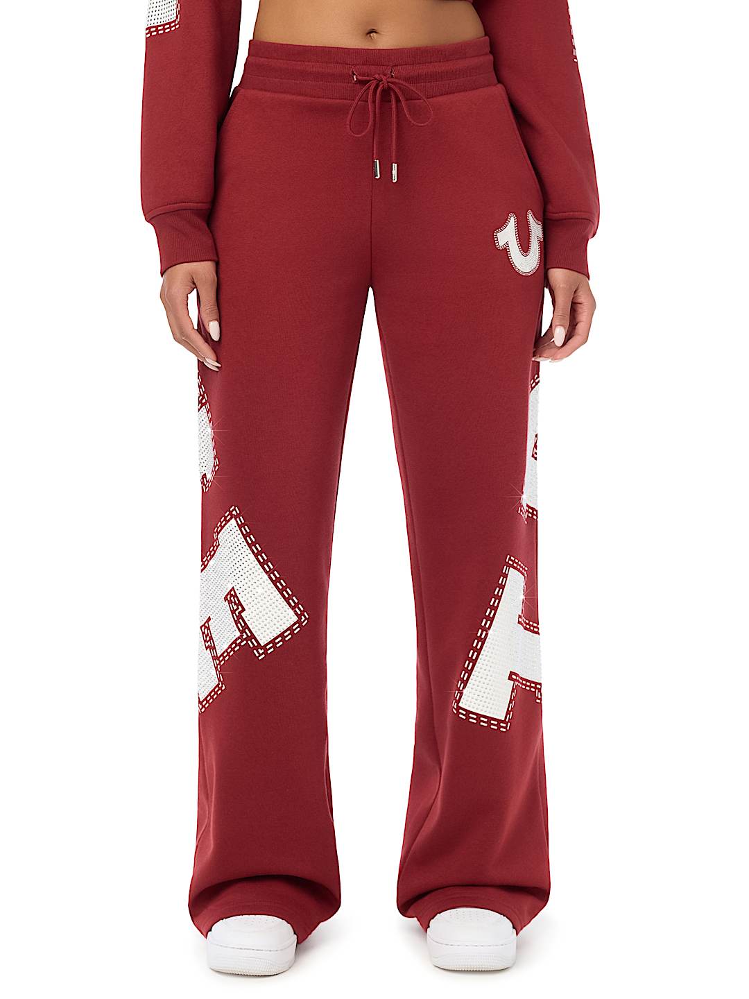 CRYSTAL MID RISE STRAIGHT LEG SWEATPANT