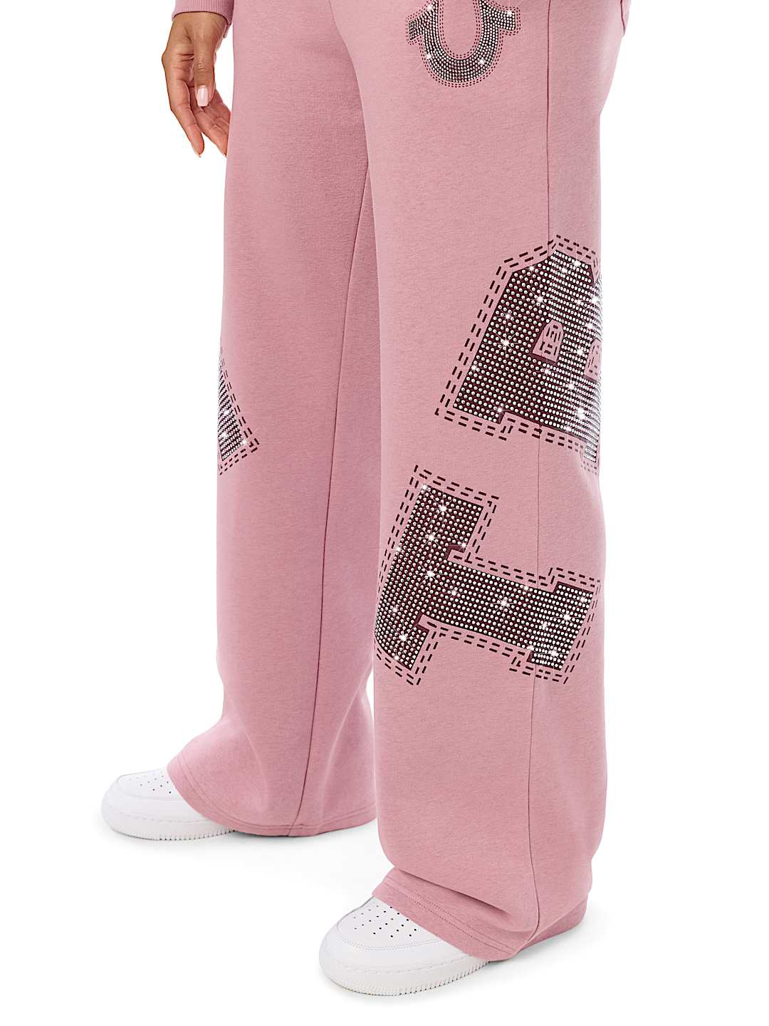 CRYSTAL MID RISE STRAIGHT LEG SWEATPANT
