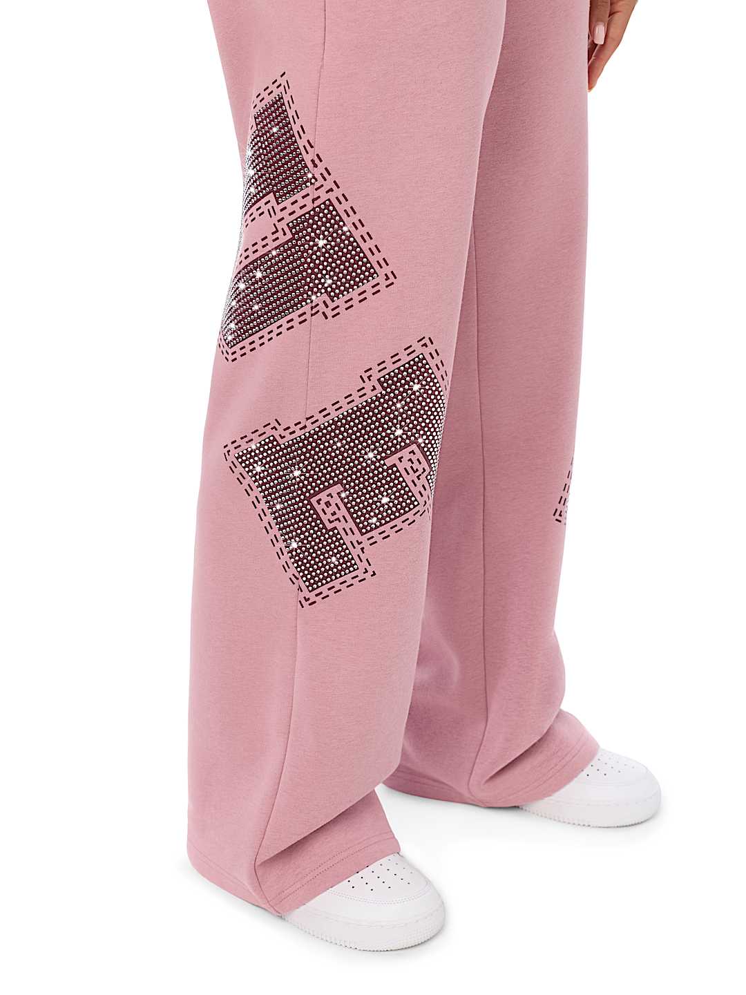 CRYSTAL MID RISE STRAIGHT LEG SWEATPANT