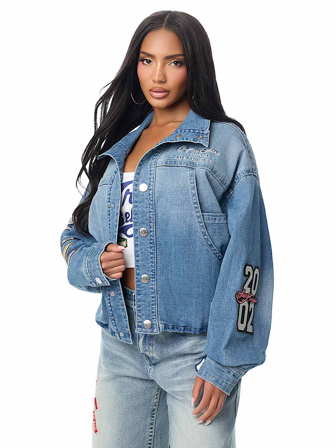 HEAVY EMBROIDERY DENIM JACKET
