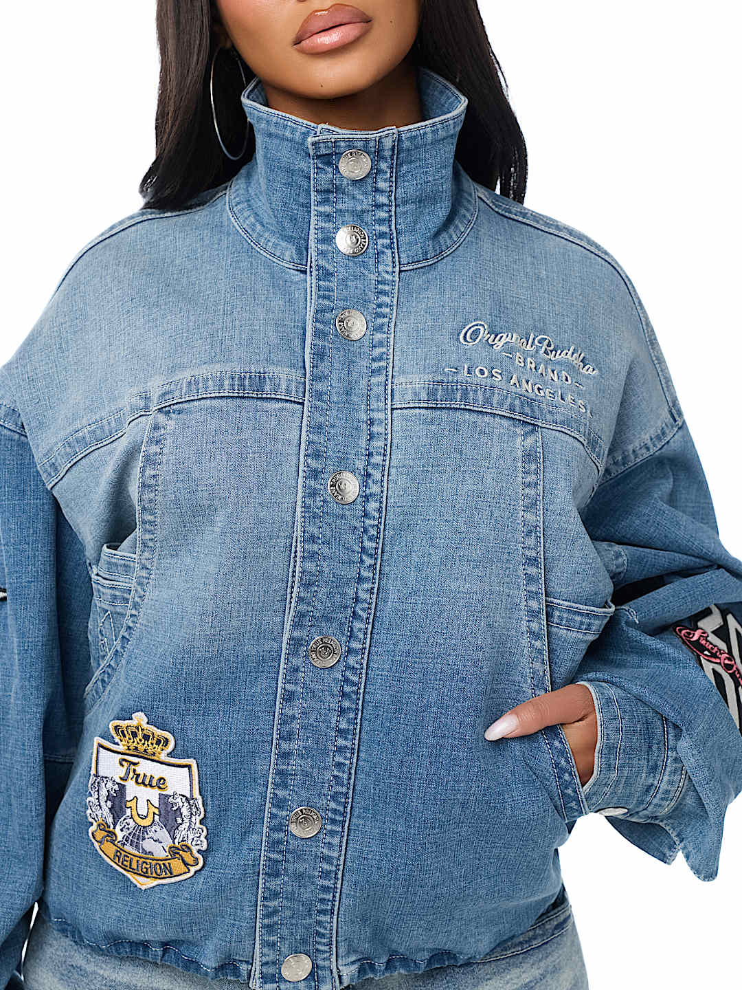 HEAVY EMBROIDERY DENIM JACKET