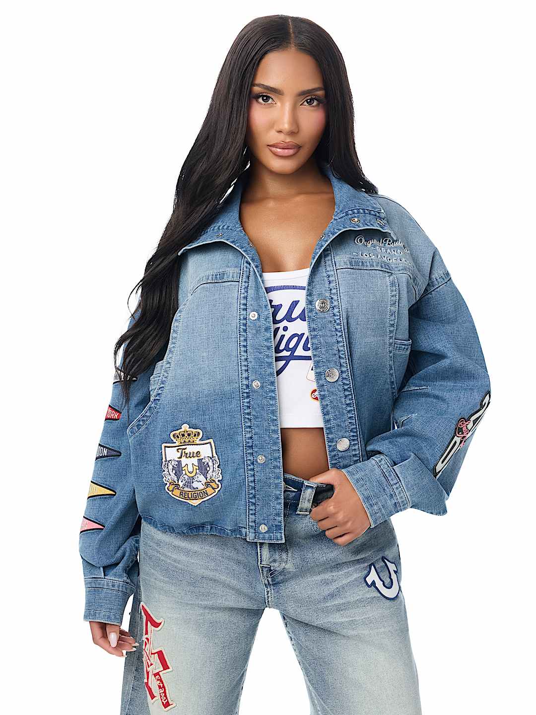 HEAVY EMBROIDERY DENIM JACKET