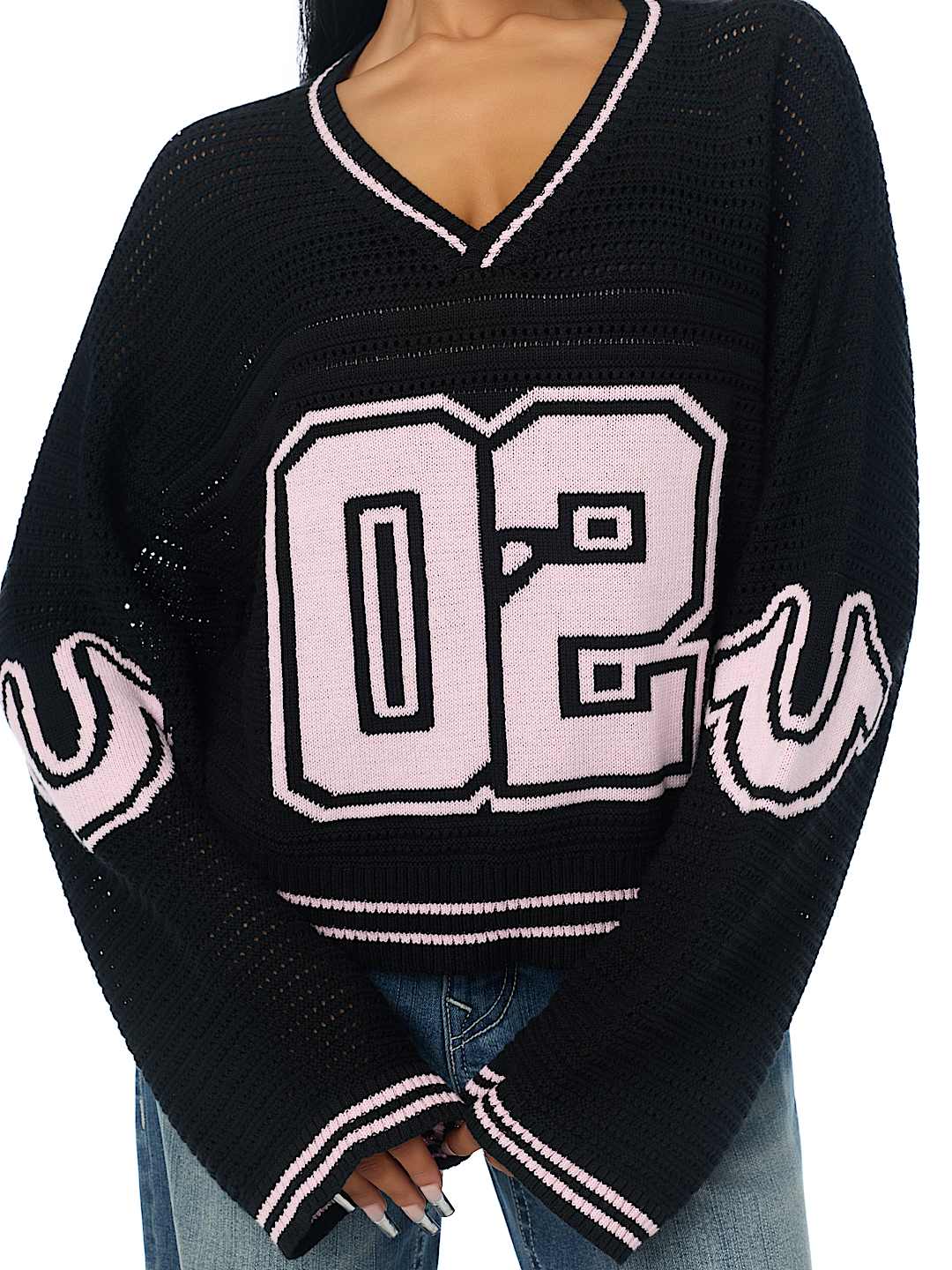SPORTY SWEATER JERSEY TOP