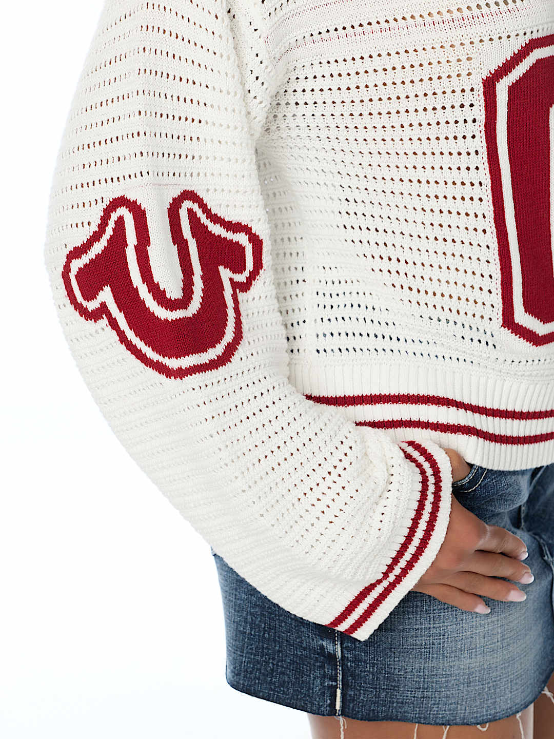 SPORTY SWEATER JERSEY TOP