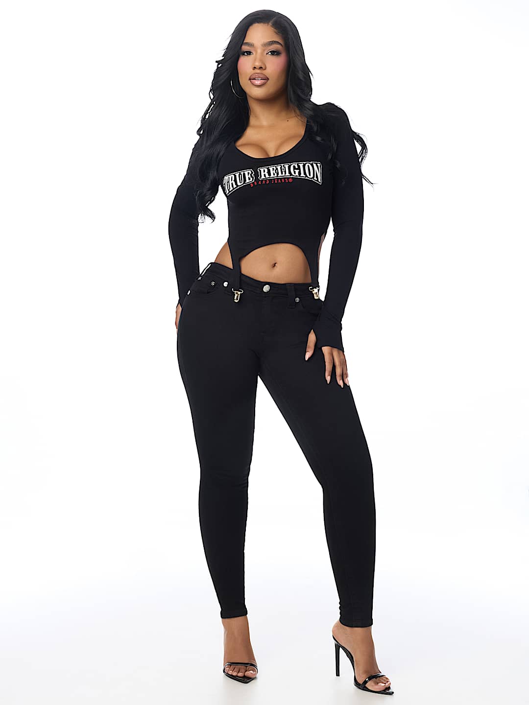 EMBROIDERED RIBBED GARTER TOP