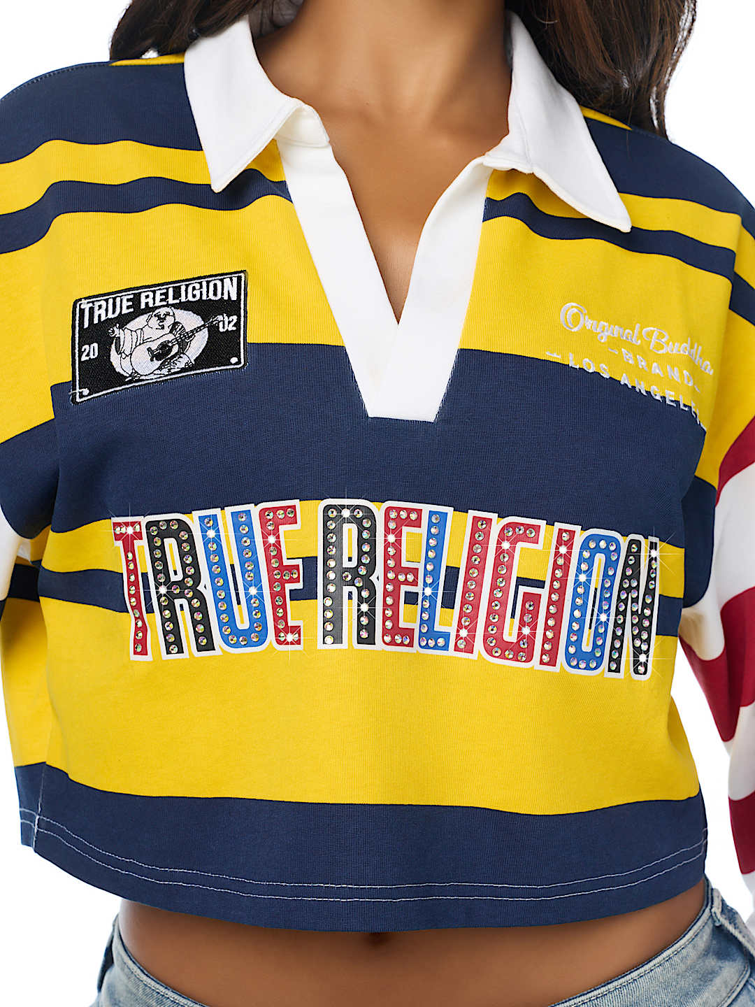 EMBROIDERD STRIPED POLO SHIRT