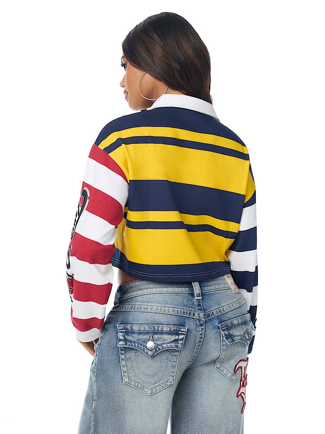 EMBROIDERD STRIPED POLO SHIRT