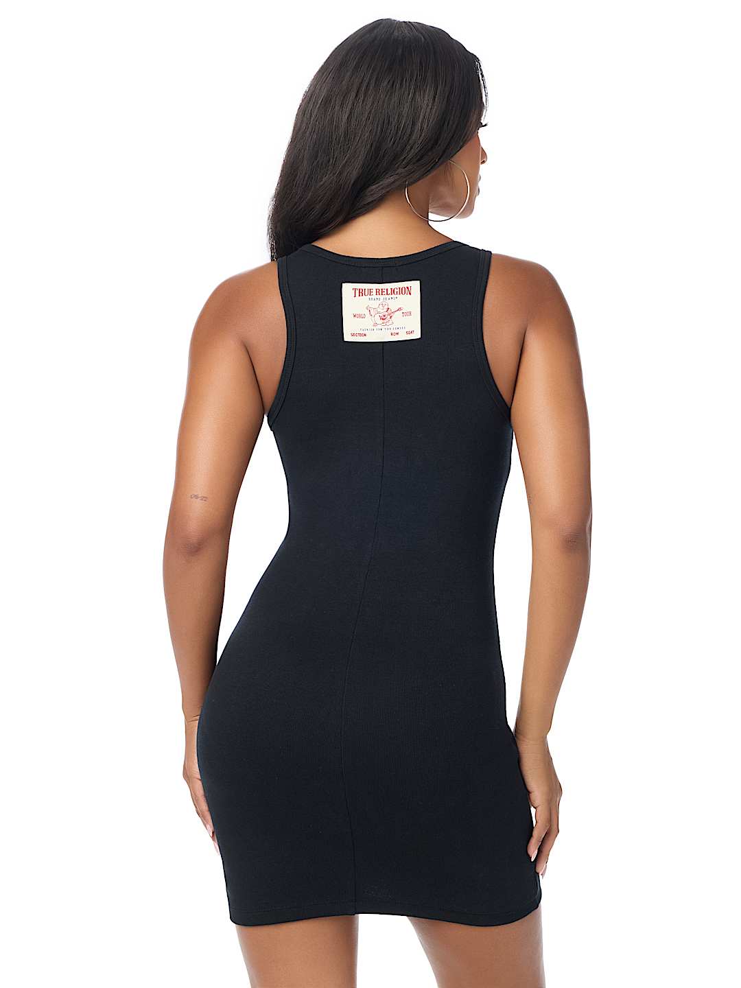 OVERALL RIBBED MINI DRESS