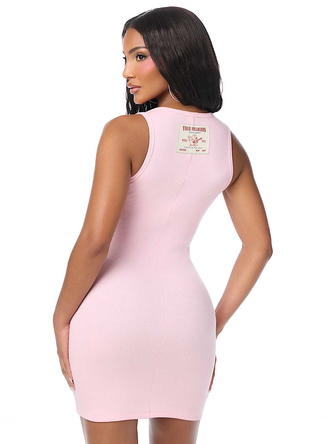 OVERALL RIBBED MINI DRESS