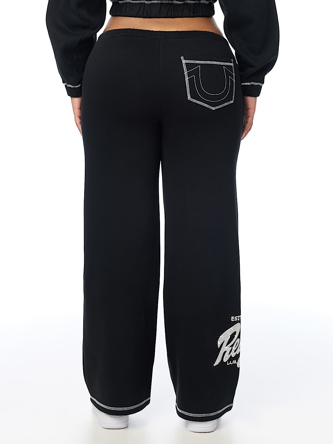 CRYSTAL CHERRY WIDE LEG SWEATPANT