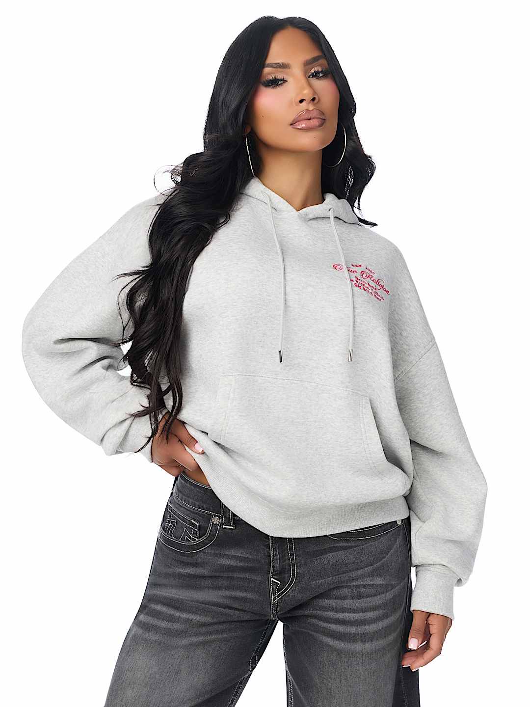 EMBROIDERED OVERSIZED HOODIE