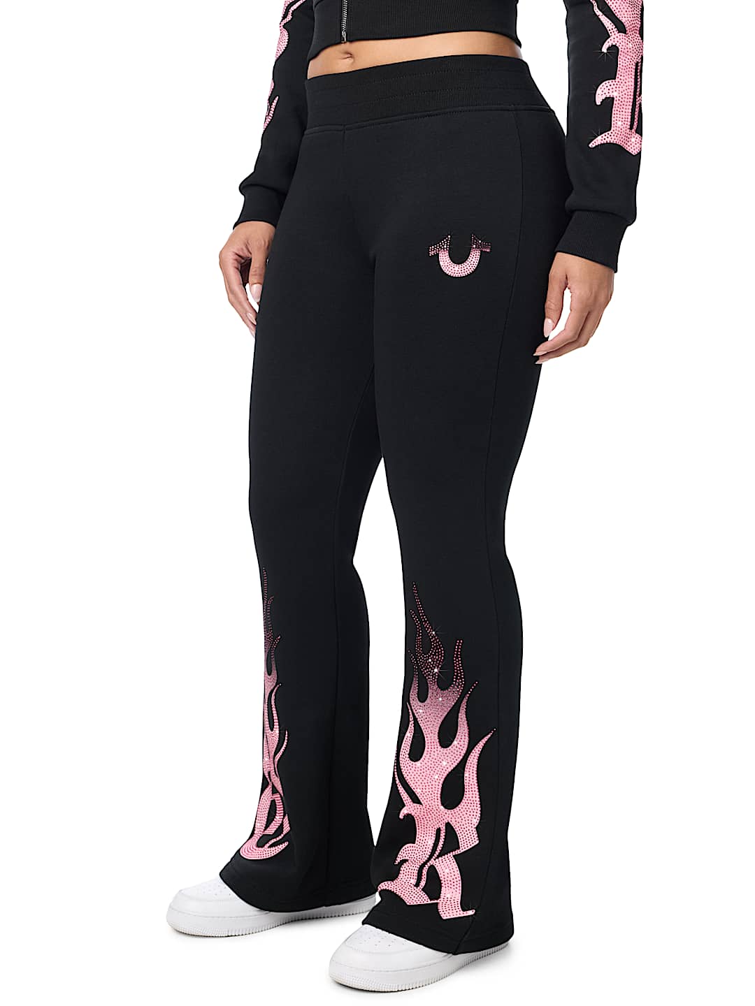 CRYSTAL FLAME BOOTCUT SWEATPANT