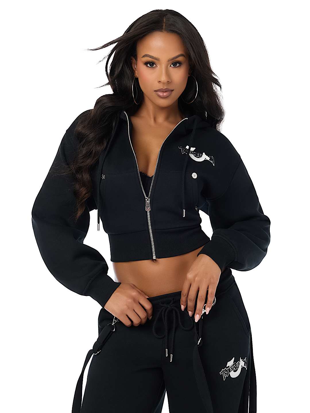 EMBRODERED ZIP-UP HOODIE