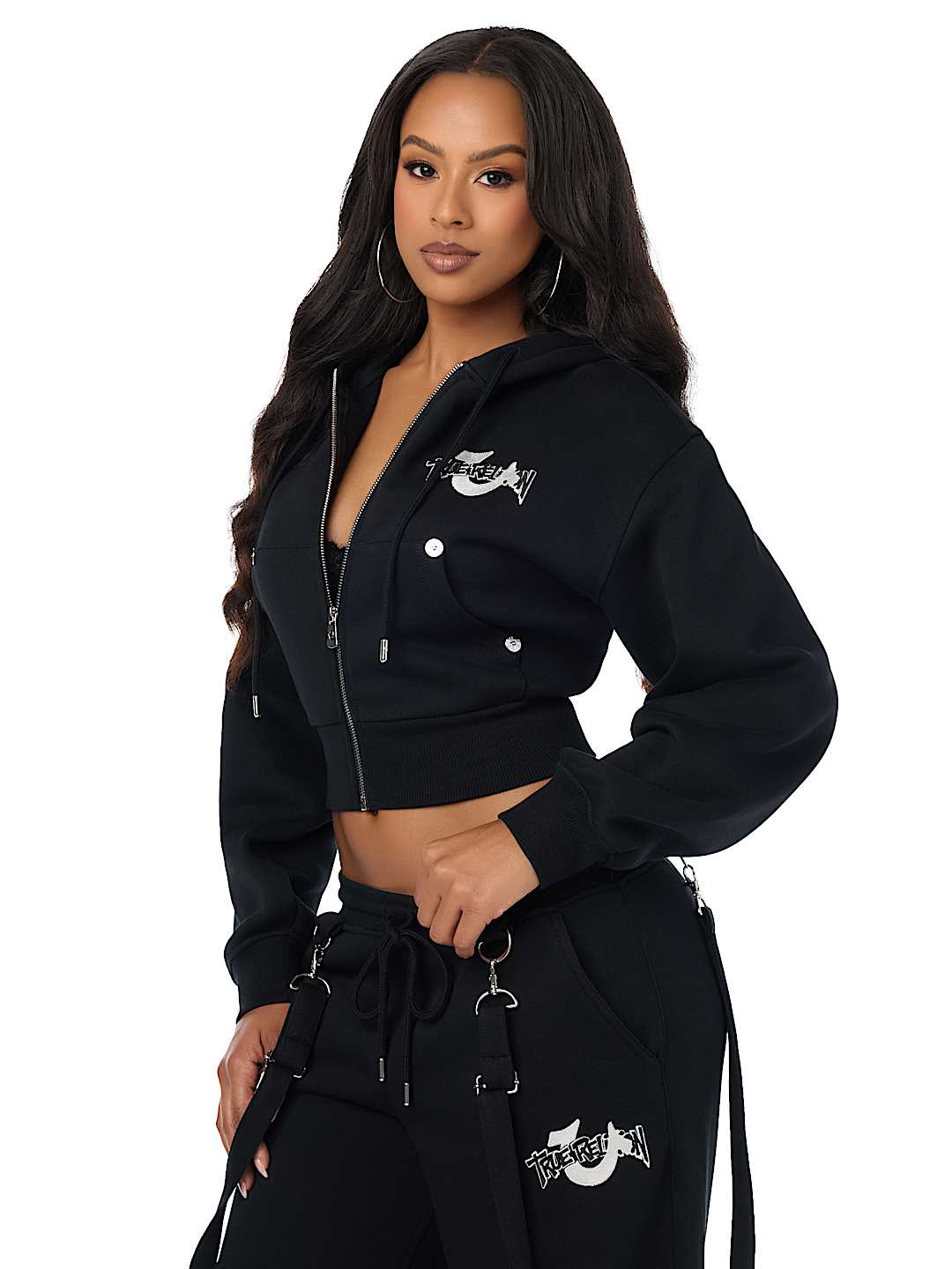 EMBRODERED ZIP-UP HOODIE