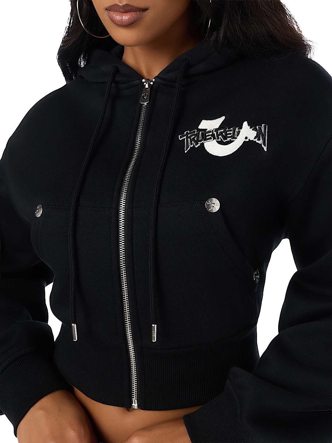 EMBRODERED ZIP-UP HOODIE