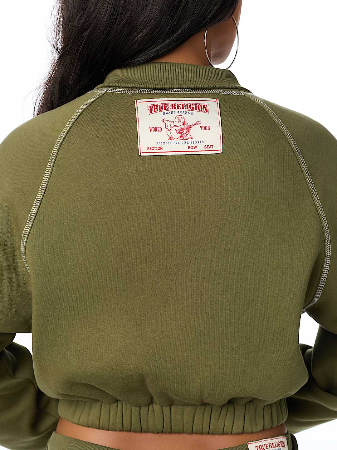 CRYSTAL GIRLFRIEND RAGLAN SWEATER JACKET