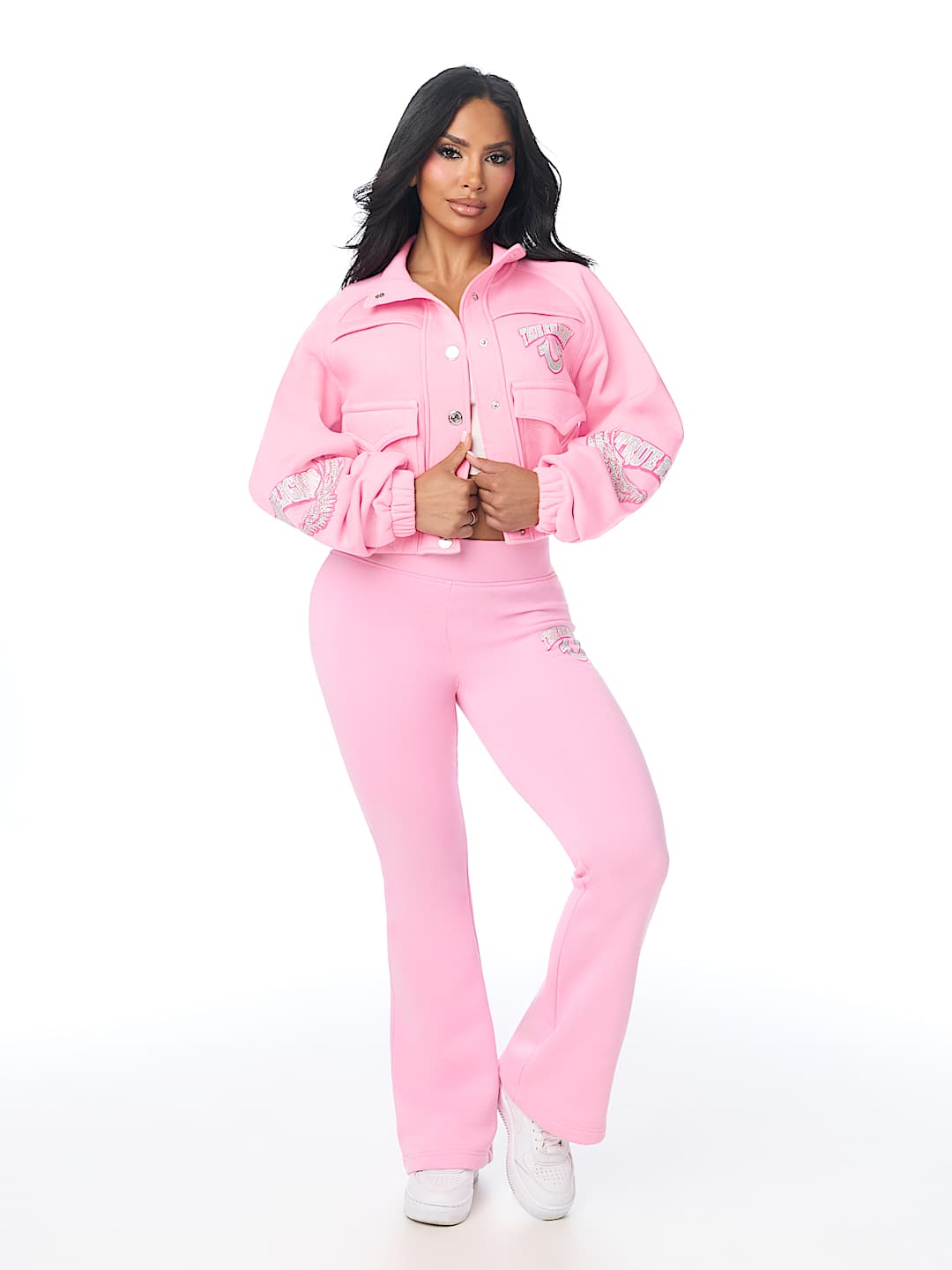 CRYSTAL GIRLFRIEND RAGLAN SWEATER JACKET