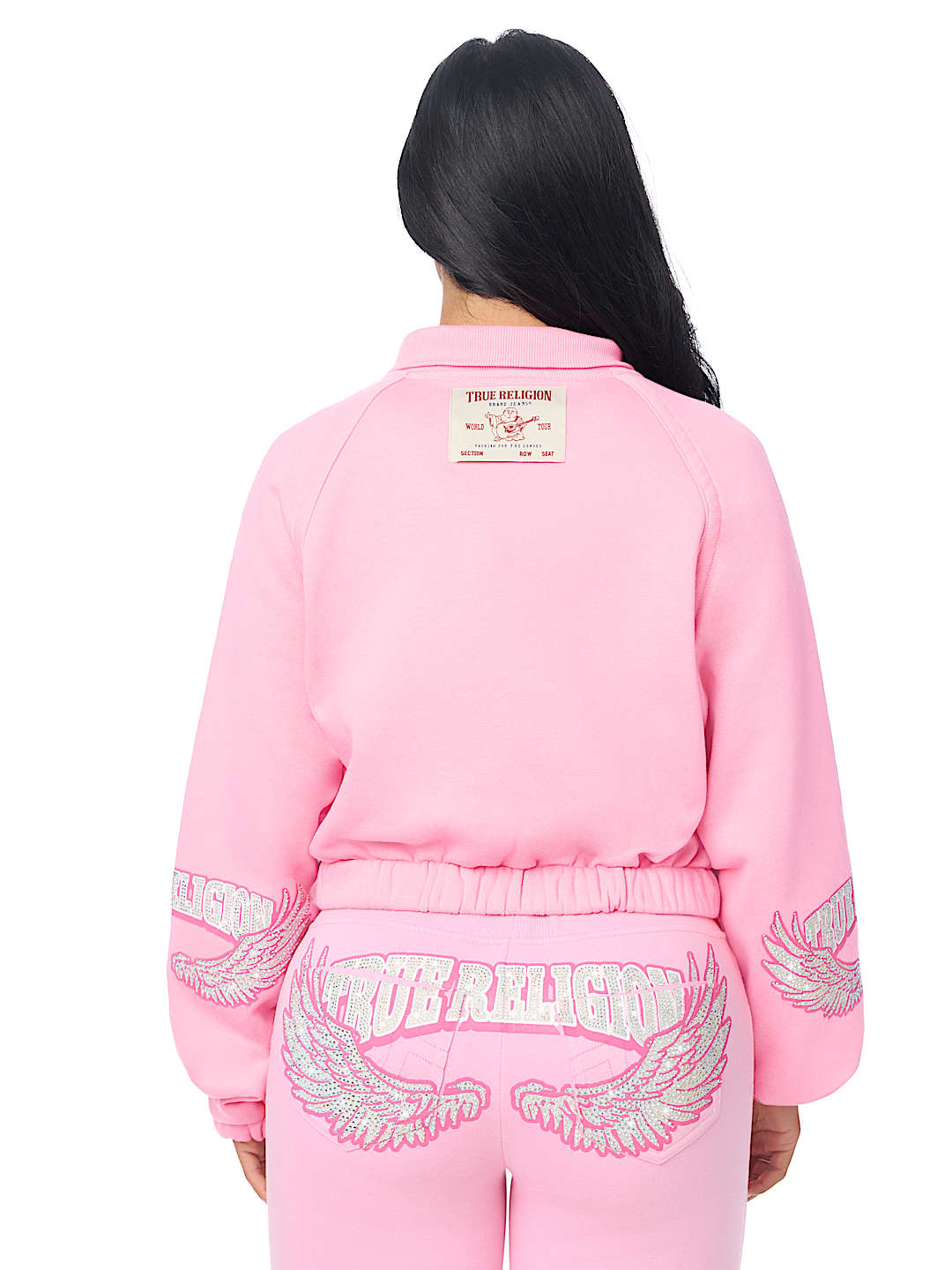 CRYSTAL GIRLFRIEND RAGLAN SWEATER JACKET