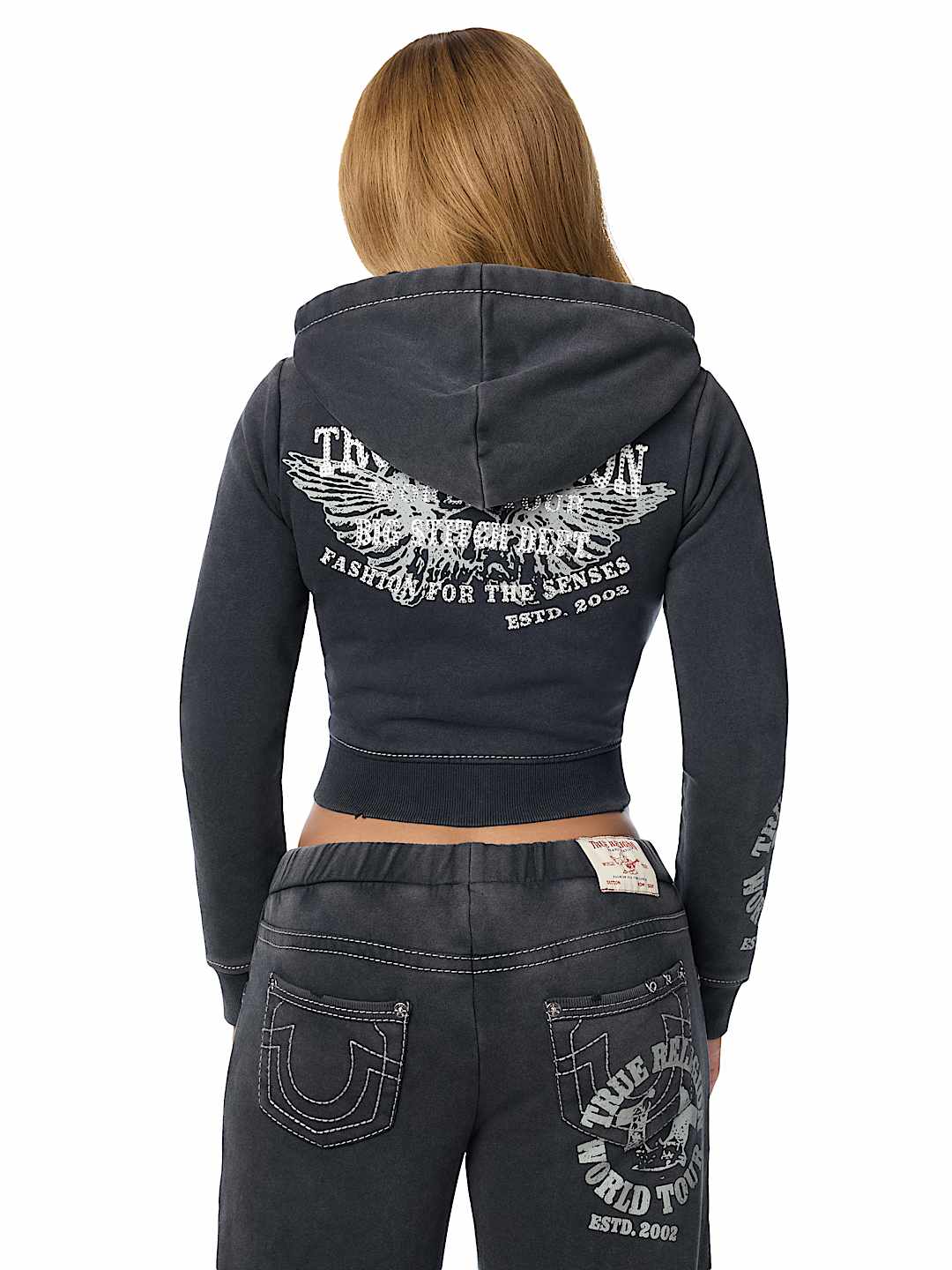 WASHED BIG T PIERCING HOODIE