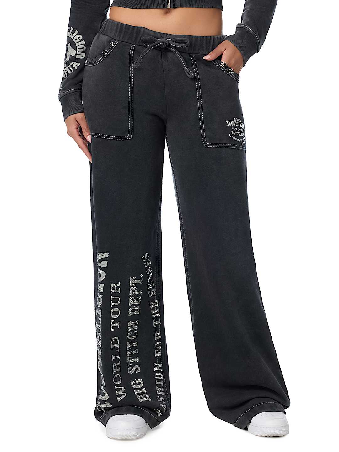 WASHED BIG T PIERCING SWEATPANT